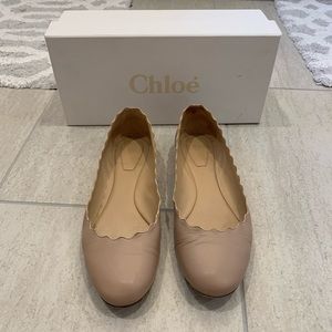Authentic Chloe Lauren Scalloped Flats